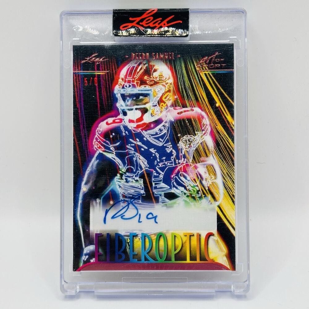 DEEBO SAMUEL 2023 Leaf Art of Sport FiberOptic "Spectrum Pink" #5 of only 6! 5/6